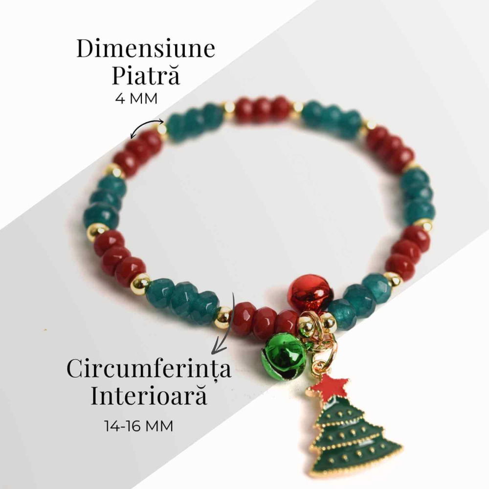 Bratara naturala Jasp rosu, verde fatetat - cadou unic festiv [4]