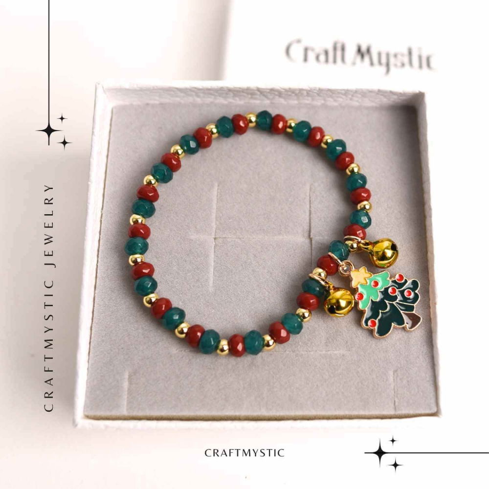 Bratara Jasp Rosu, Verde cu Bradut si Clopotei – Protectie si Echilibru [2]