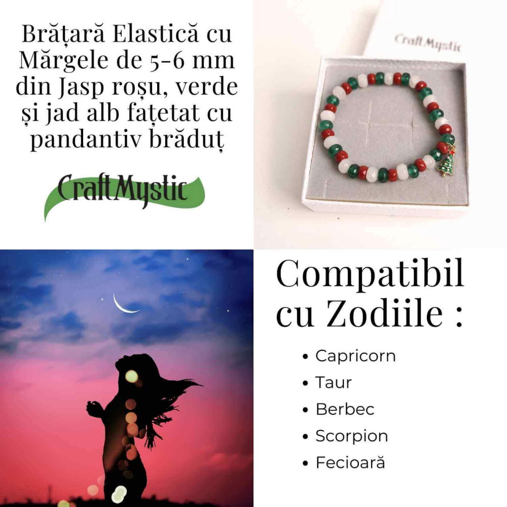 Bratara Jasp Rosu, Verde si Jad Alb – Echilibru si Protectie [4]