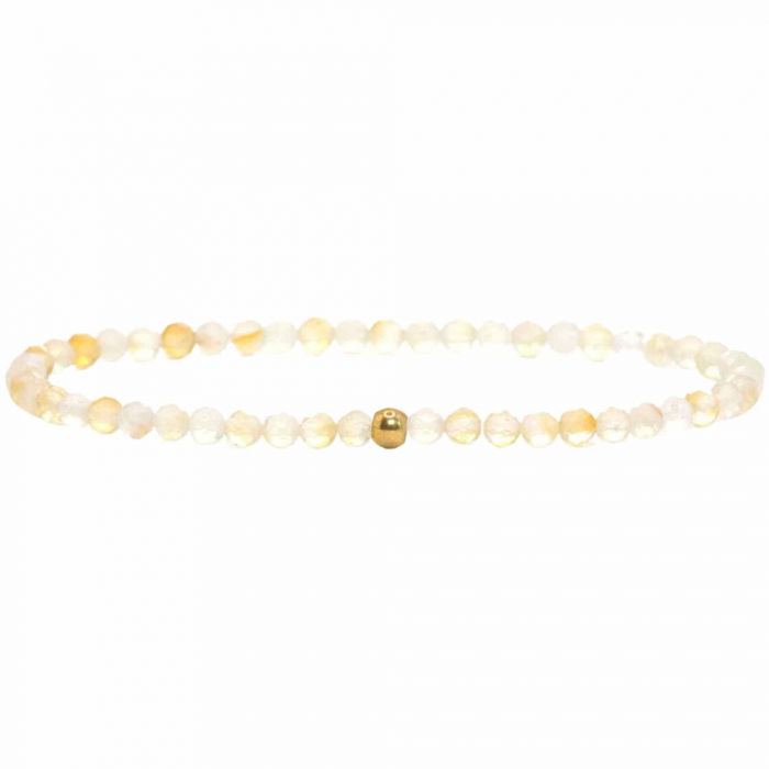 Bratara Eleganta cu Margele 3mm Citrin Fateta cu Bila Stralucitoare Pentru Incredere in sine, Revigorare [1]