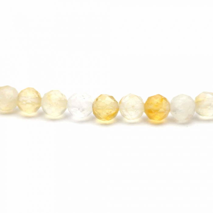 Bratara Eleganta cu Margele 3mm Citrin Fateta cu Bila Stralucitoare Pentru Incredere in sine, Revigorare [4]