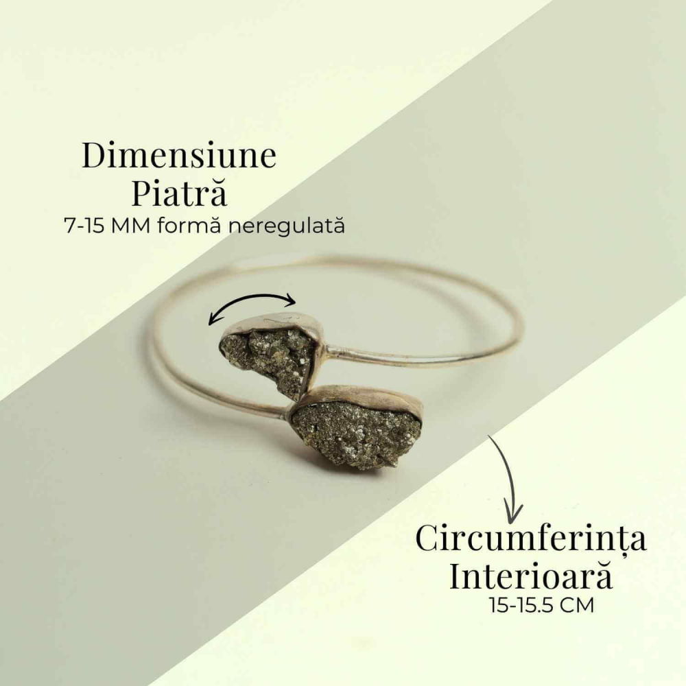Bratara pirita cu metal – Noroc si protectie zilnica [4]