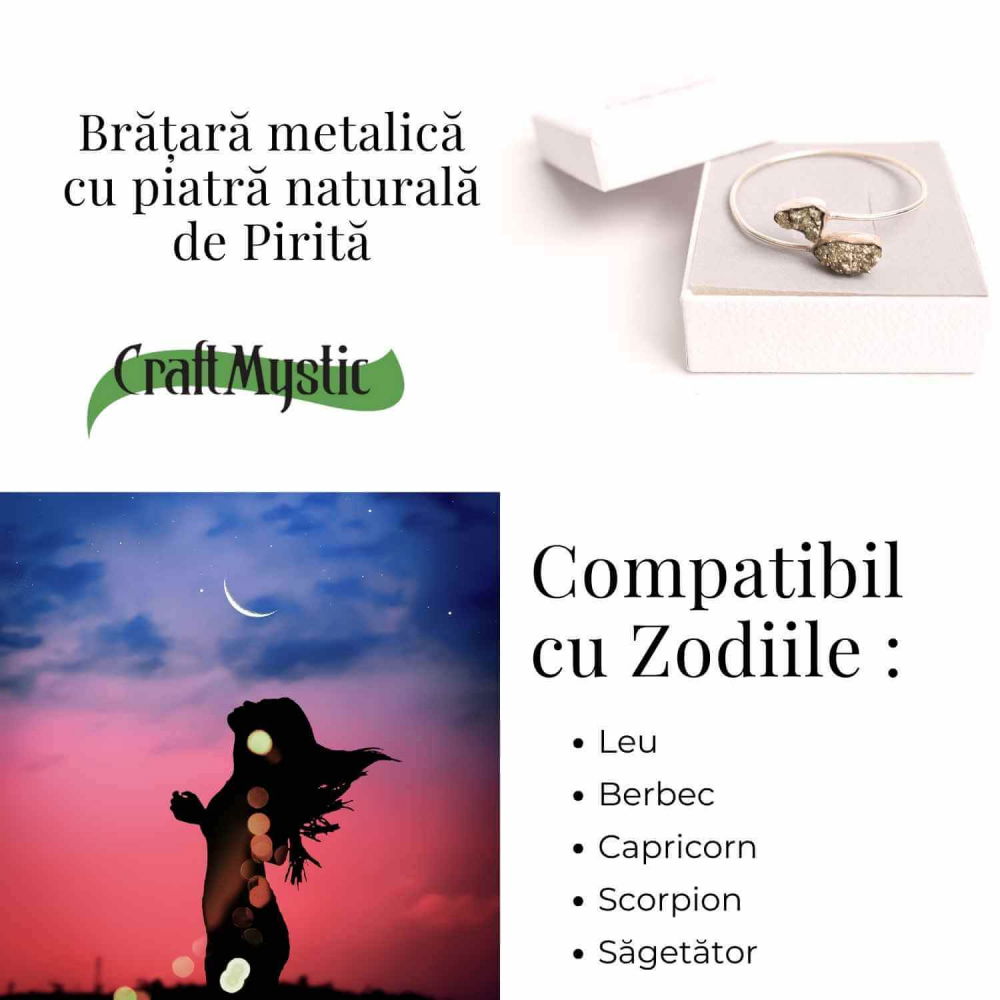 Bratara pirita cu metal – Noroc si protectie zilnica [5]