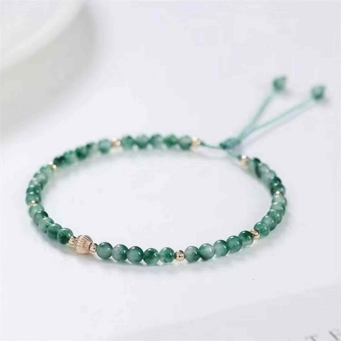 Bratara reglabila cu mini margele piatra semipretioasa naturala Calcedonia [2]