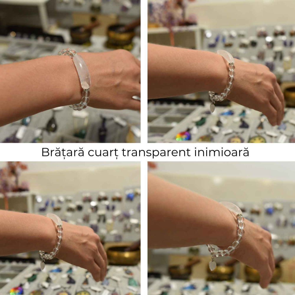 Bratara Zen Cuart Transparent 8mm – Claritate si Energii Pozitive [4]