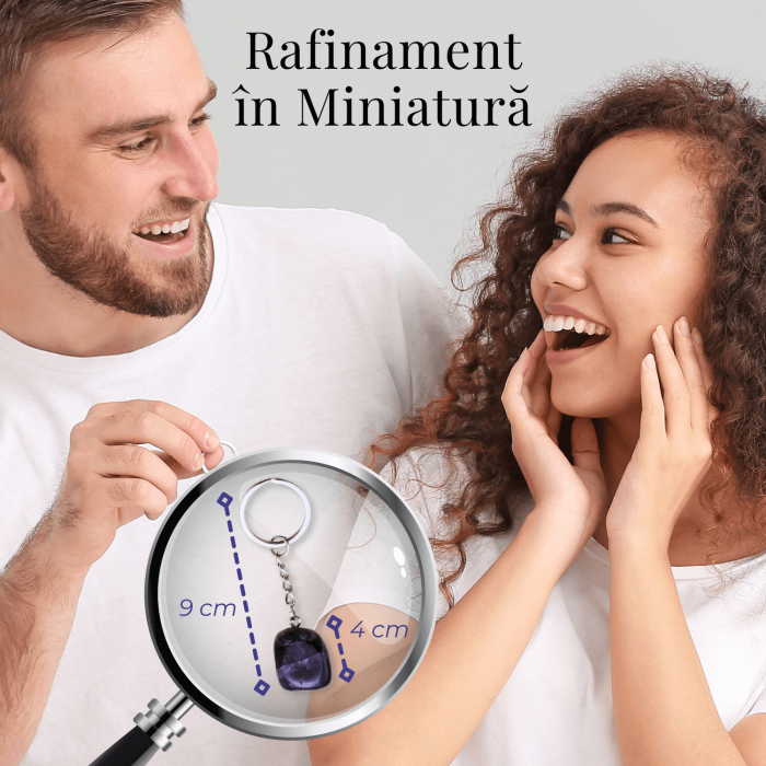 Set coliere ce contine 7 cristale naturale chakre si doua lanturi de franghie reglabile, realizate manual de diferite dimensiuni, un cadou ideal pentru femei, barbati si copii [2]