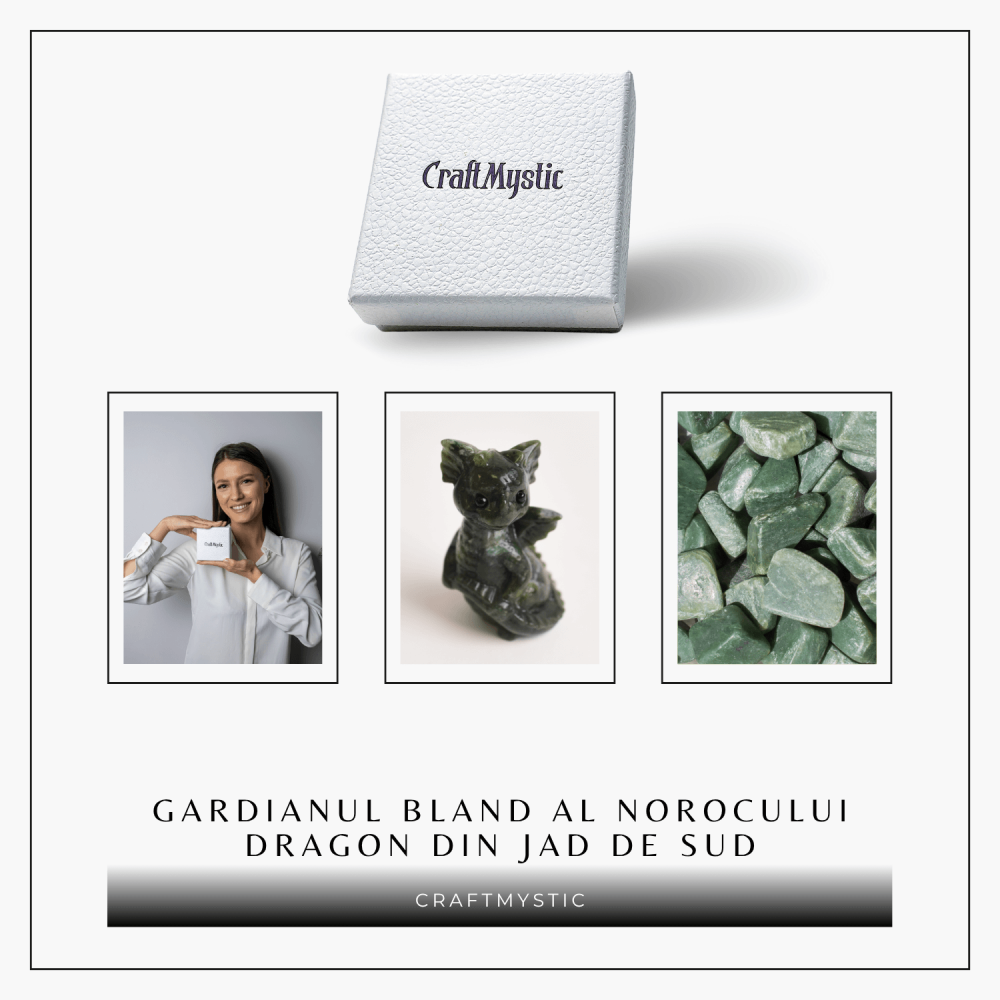 Gardianul bland al norocului – Dragon din Jad de Sud pentru Abundenta si Echilibru 7.5 cm inaltime [7]