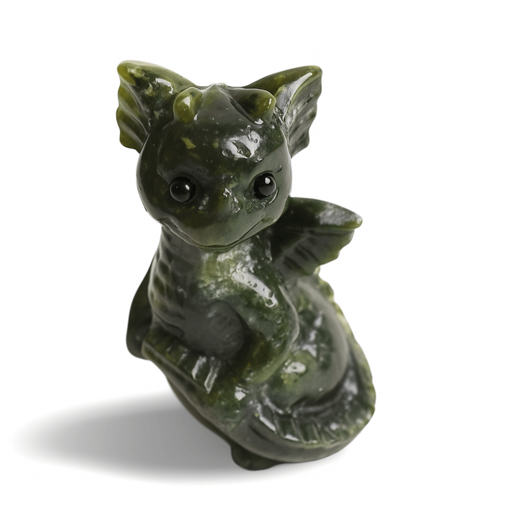 Gardianul bland al norocului – Dragon din Jad de Sud pentru Abundenta si Echilibru 7.5 cm inaltime [9]