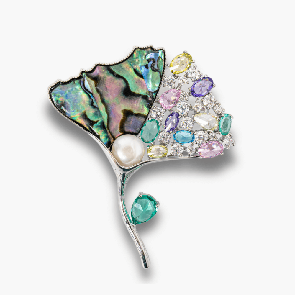 Brosa Scoica Abalone cu Perla Naturala - Eleganta si Protectie Energetica [7]