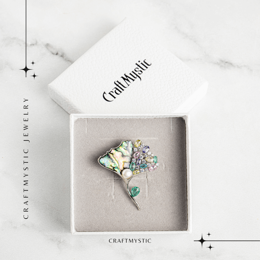 Brosa Scoica Abalone cu Perla Naturala - Eleganta si Protectie Energetica [3]