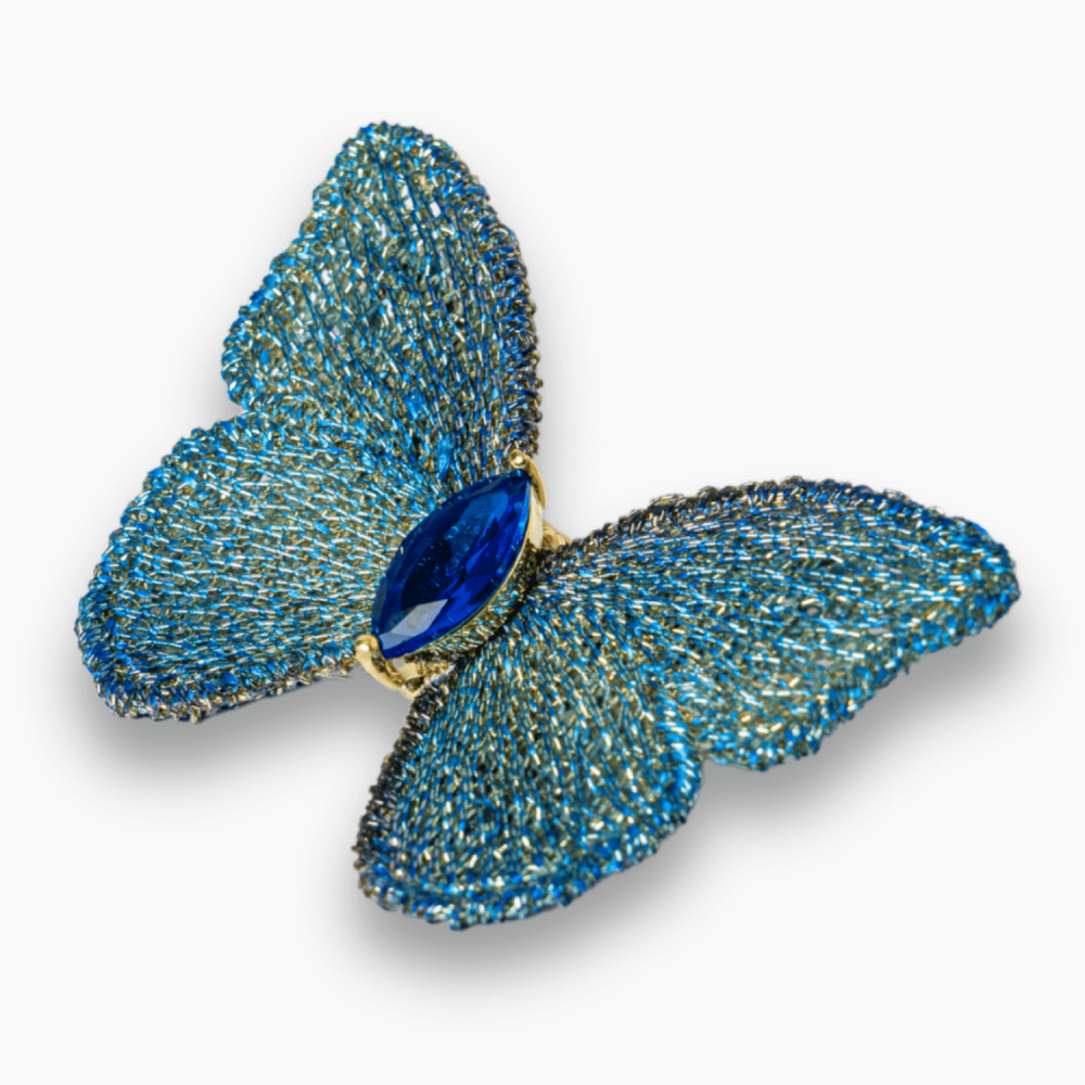 Brosa Fluturas cu Pietre Rhinestone - Eleganta si Magie [7]