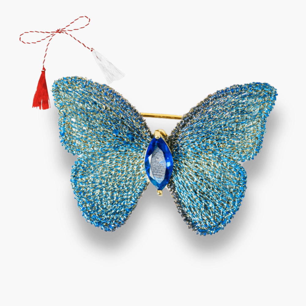 Brosa Fluturas cu Pietre Rhinestone - Eleganta si Magie [1]