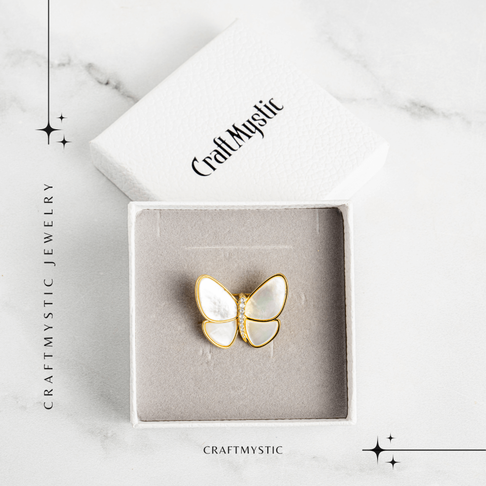 Brosa Fluturas cu Scoica Naturala - Energie Pozitiva si Rafinament [7]