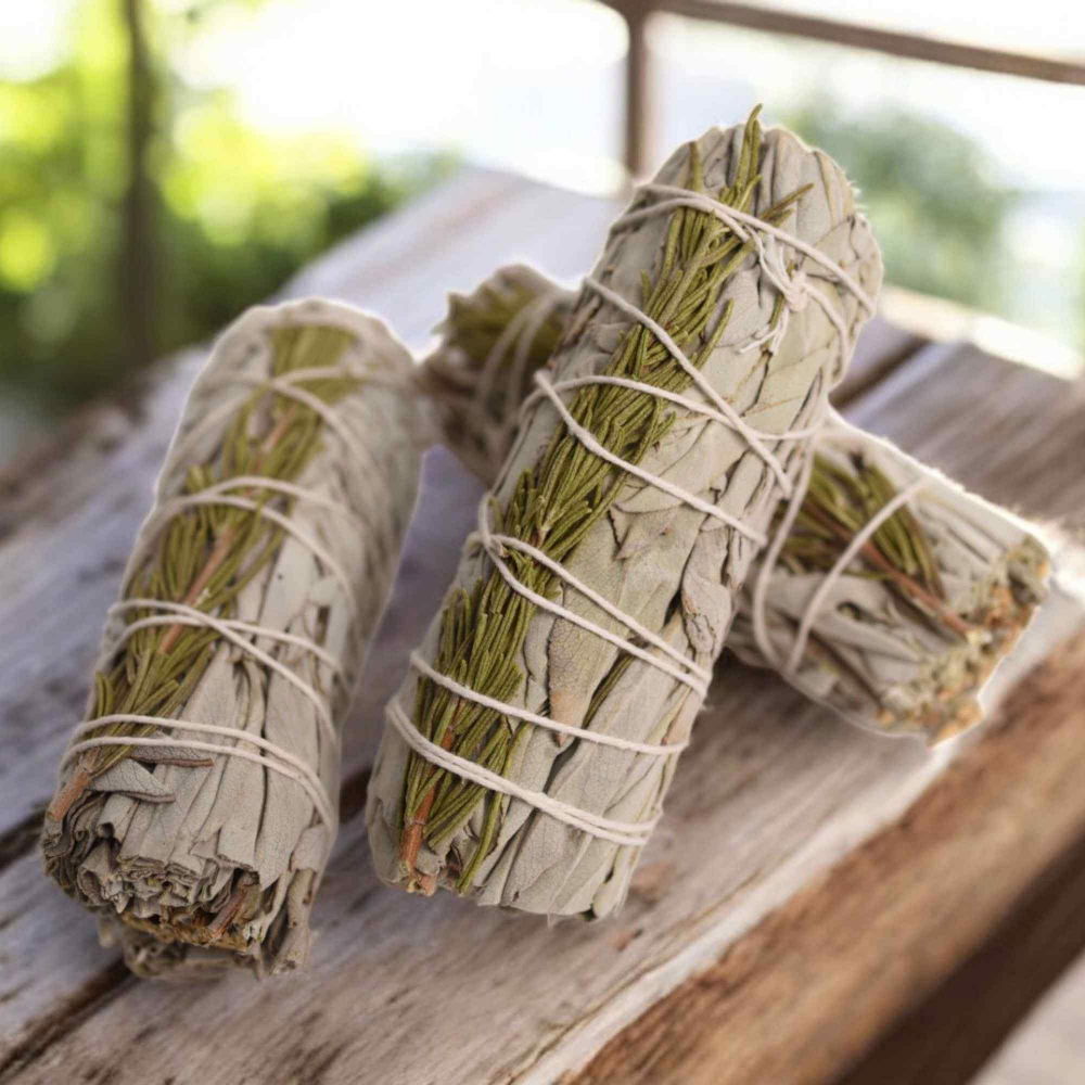 Buchet Salvie Alba California cu Rozmarin - Claritate si Protectie Energetica [6]