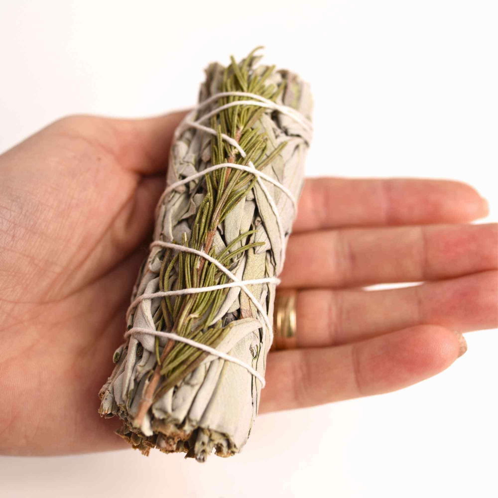 Buchet Salvie Alba California cu Rozmarin - Claritate si Protectie Energetica [5]