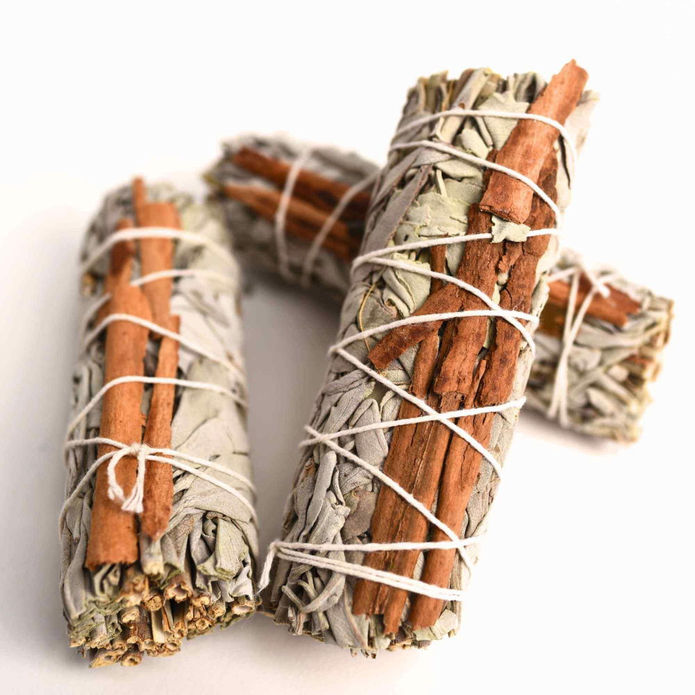 Buchet Salvie Alba California cu Scortisoara - Purificare si Energie Pozitiva [2]