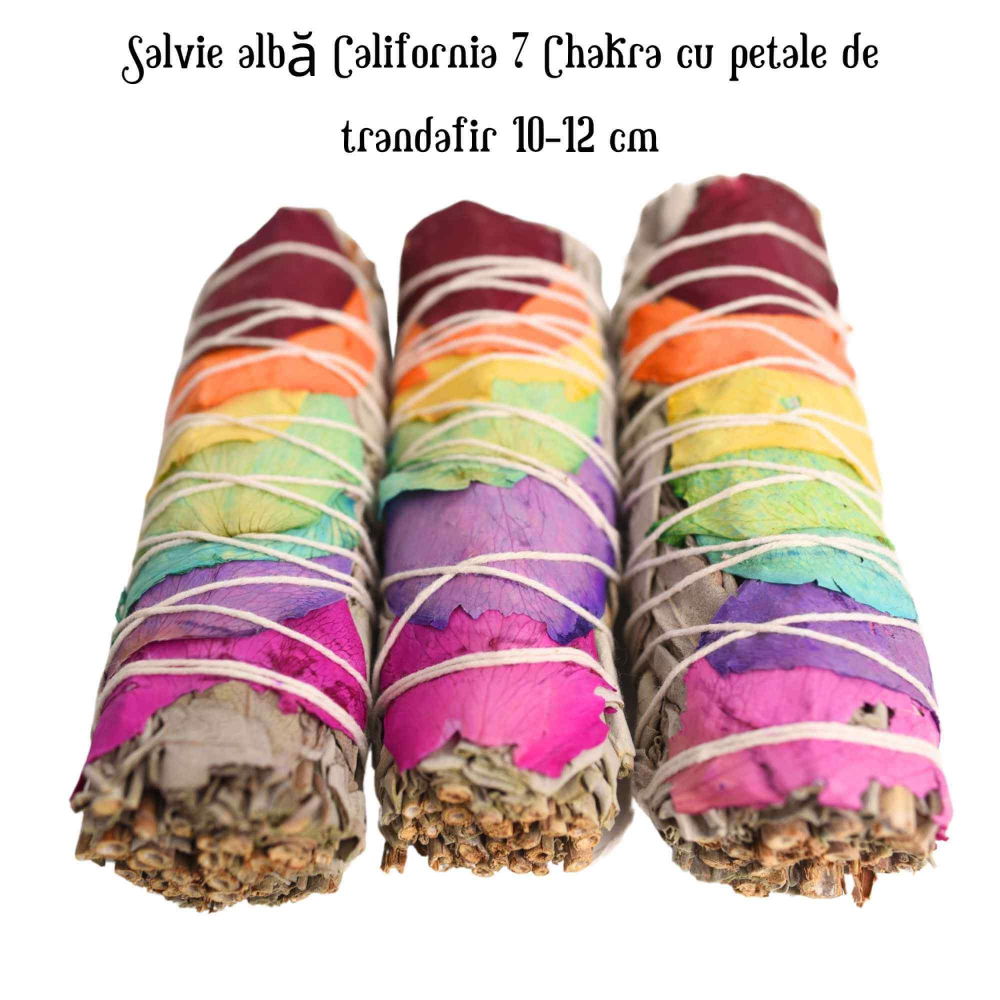 Buchet Salvie Alba California cu 7 Chakre - Echilibru si Vindecare [4]
