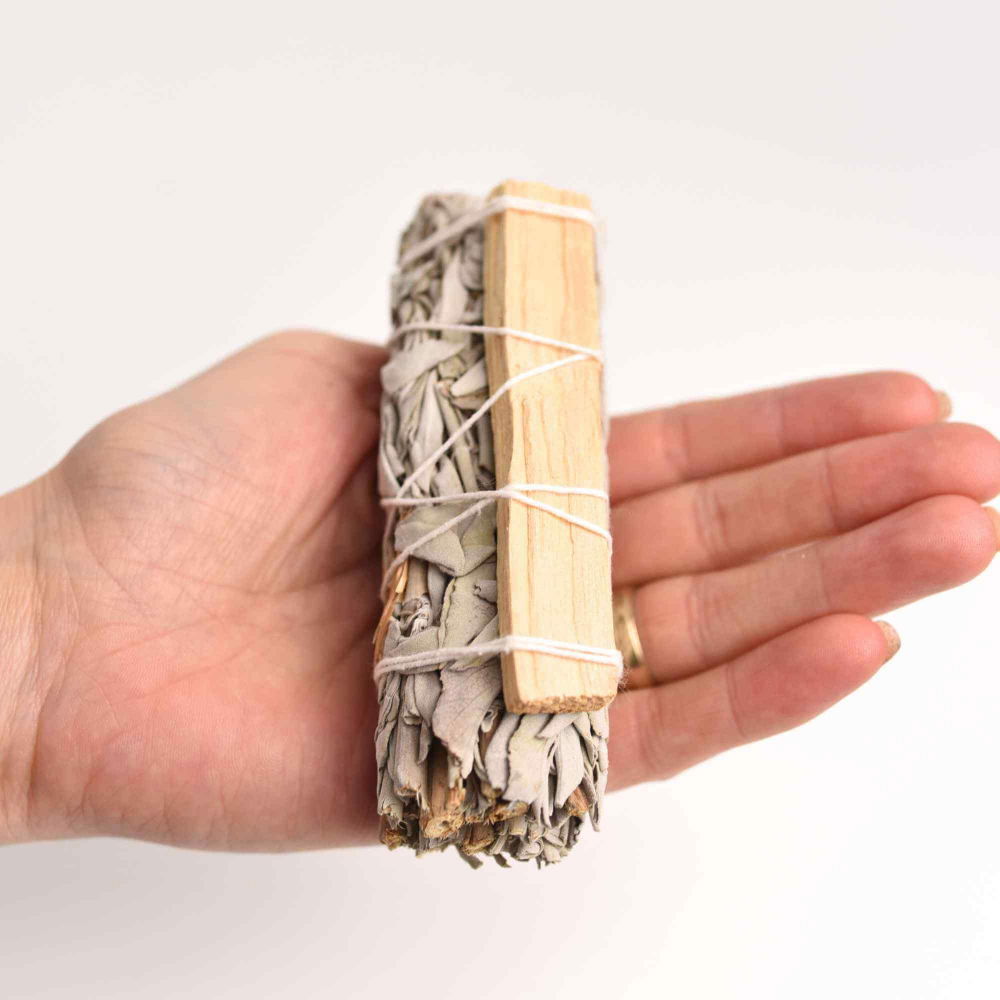 Buchet Salvie Alba California cu lemn Palo Santo – Purificare si Energie Pozitiva [5]