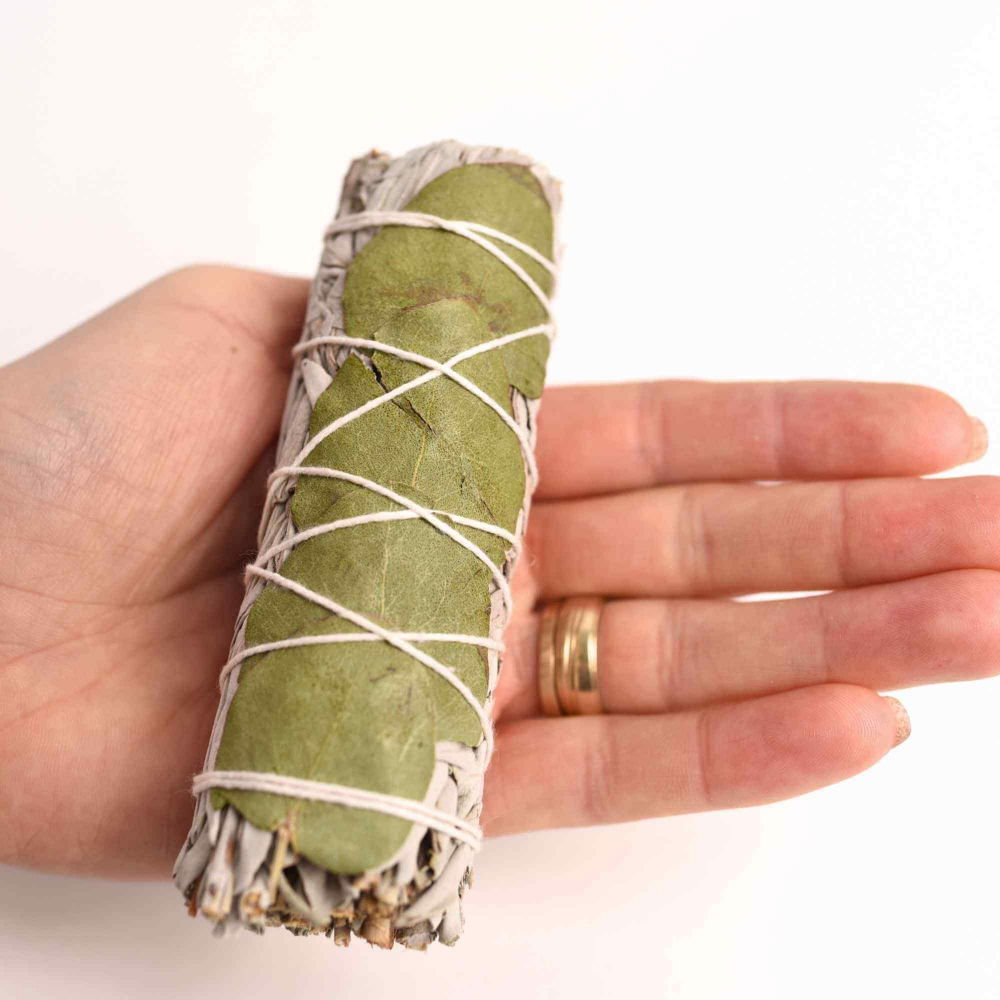 Buchet Salvie Alba California cu Frunze de Eucalipt - Purificare si Revitalizare [5]