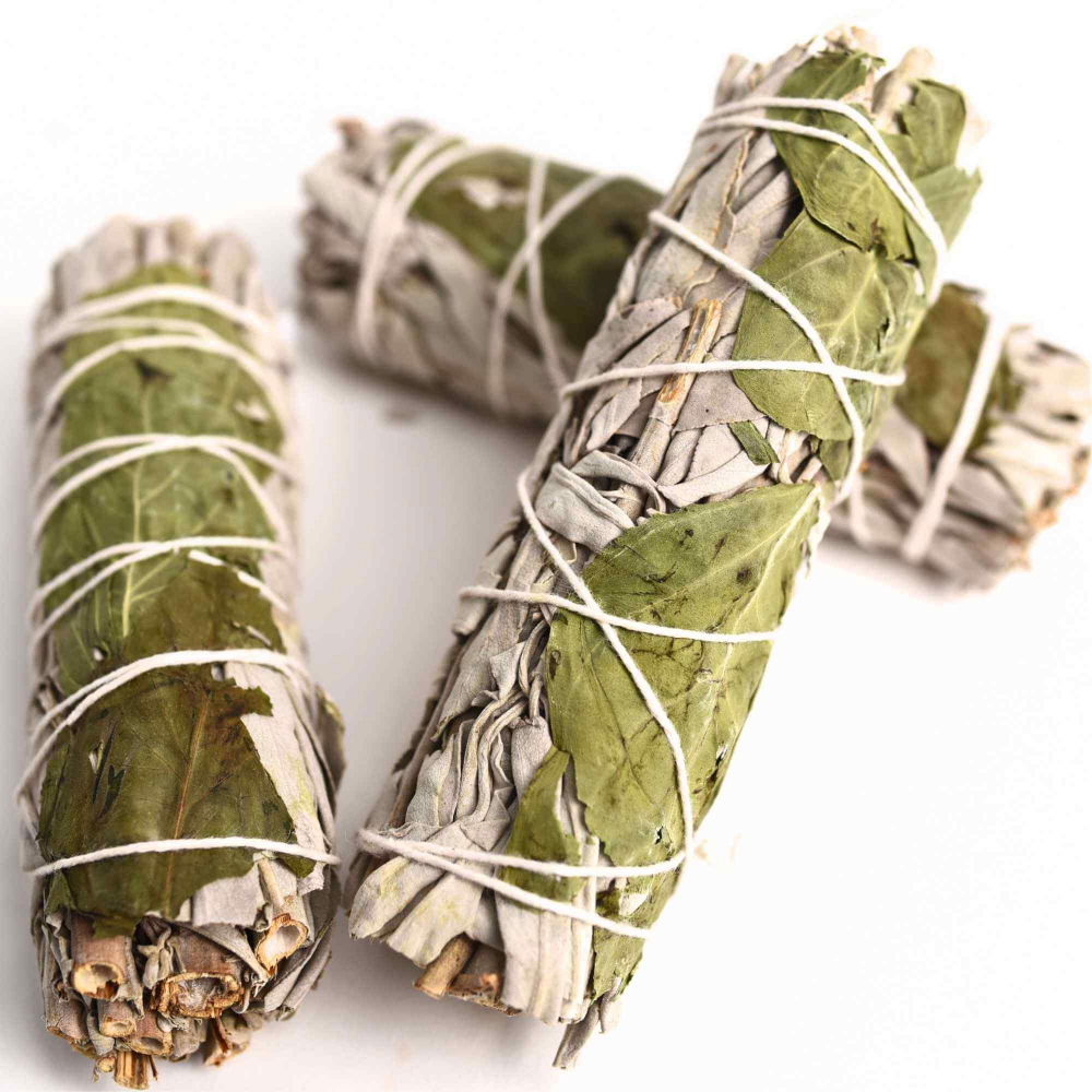 Buchet Salvie Alba California cu Busuioc - Purificare si Armonie Energetica [2]