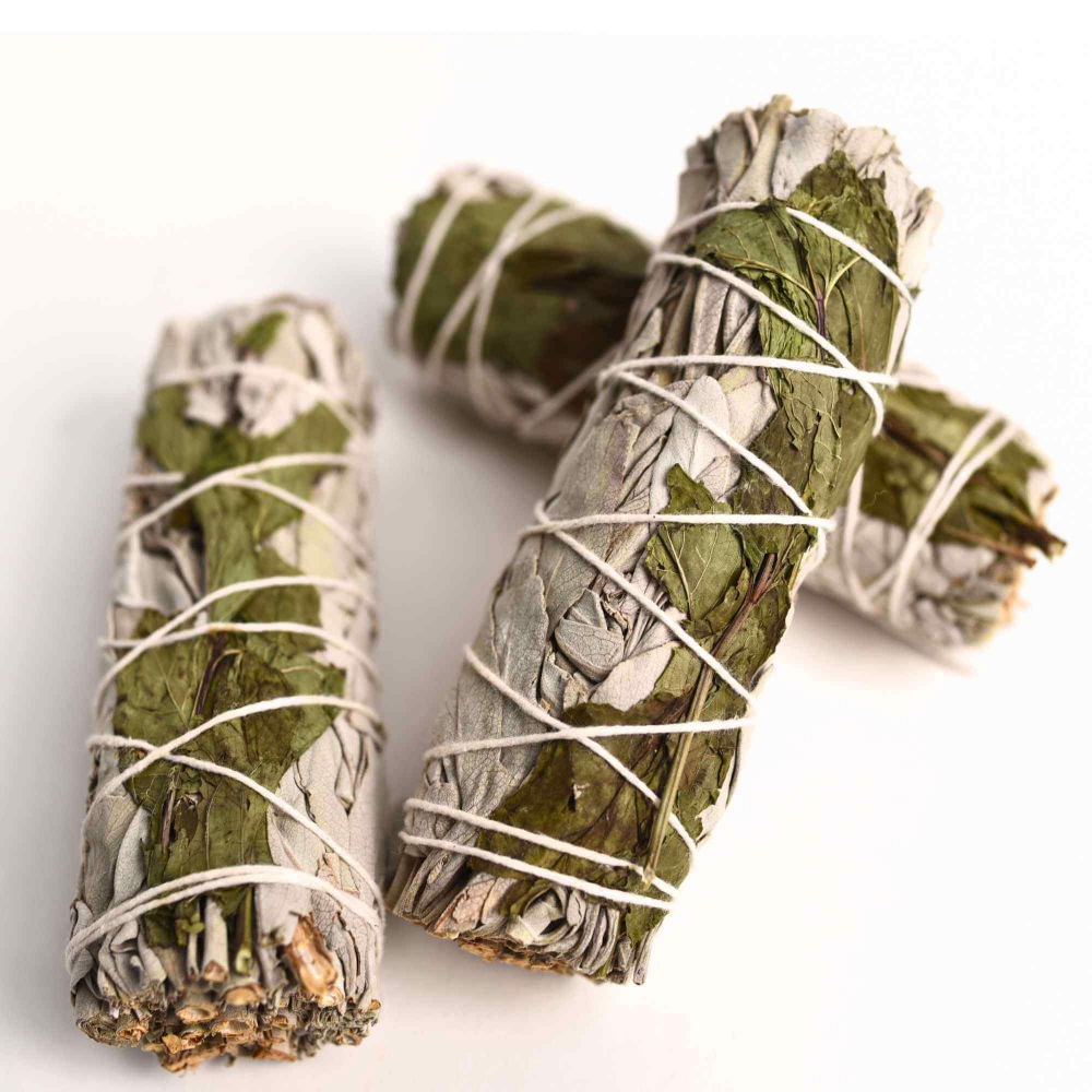 Buchet Salvie Alba California cu Menta - Purificare si Revitalizare [2]