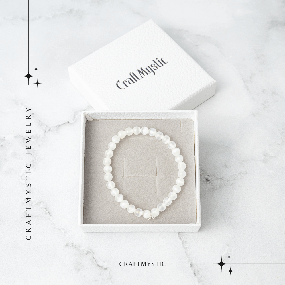 Purificare si Liniste – Bratara din Selenit Natural 6mm [7]