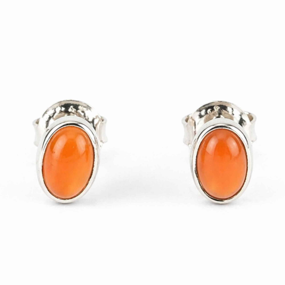 Cercei argint 925 cu carneol oval – energie si incredere [1]