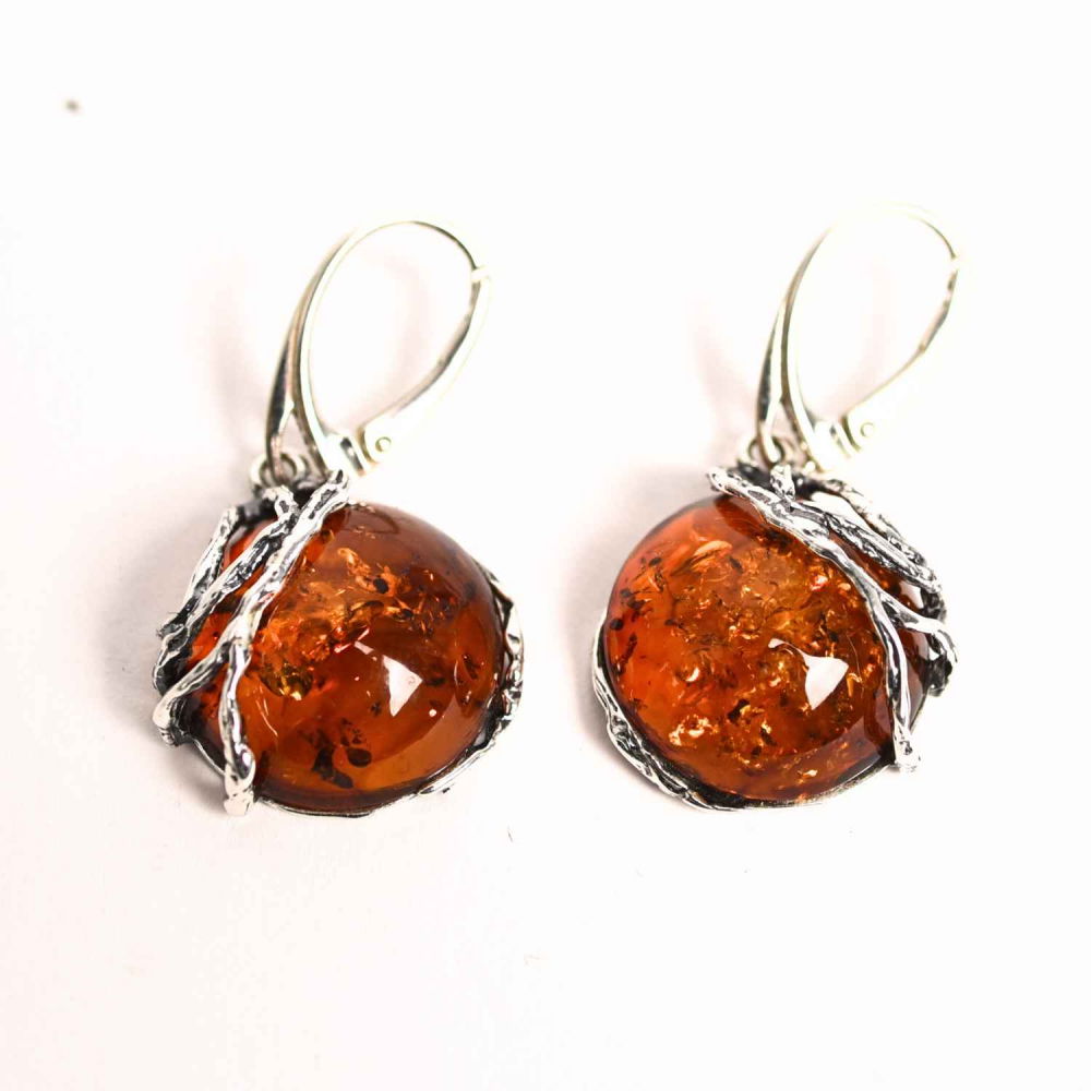 Cercei Argint 925 cu Chihlimbar - Eleganta si Protectie Naturala [1]