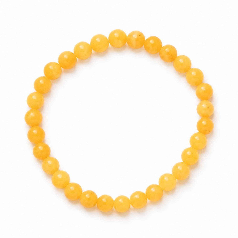 Brățară cu Chihlimbar Natural Rotund pe Guta Elastica – Energie Pozitiva si Vitalitate [1]