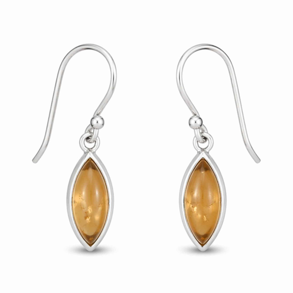 Cercei Argint 925 cu Citrin Delica – Energie Pozitiva si Feminitate [1]