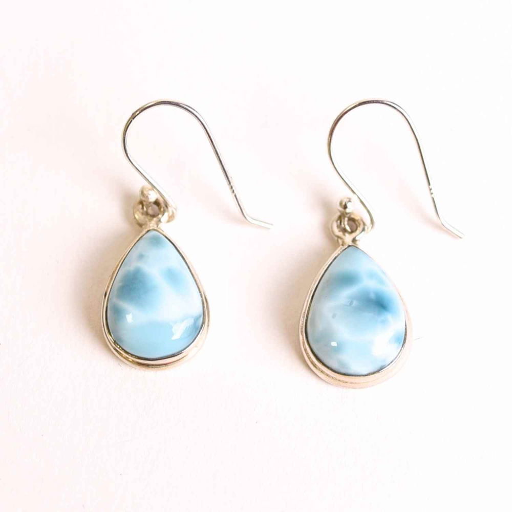 Cercei Argint 925 cu Larimar Lacrima – Calm si Purificare Emotionala [1]
