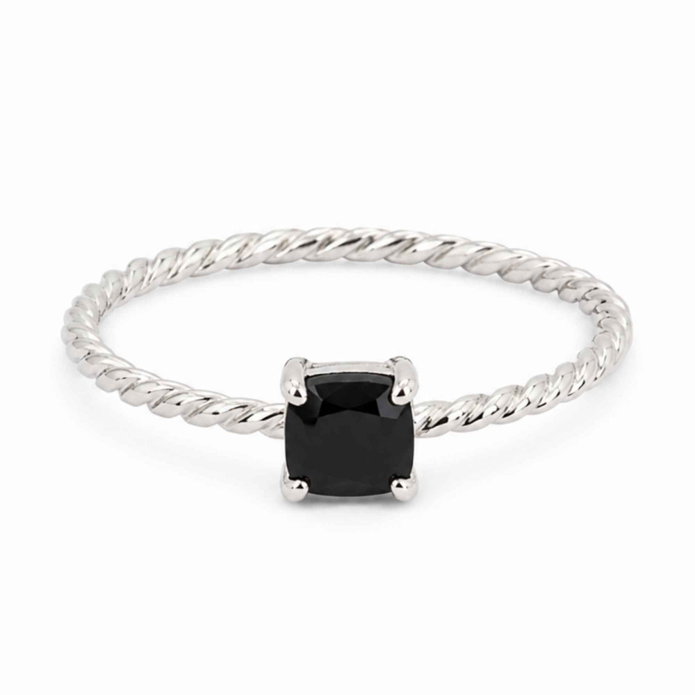 Inel Argint 925 cu Onix Patrat – Protectie si Stabilitate Interioara [1]
