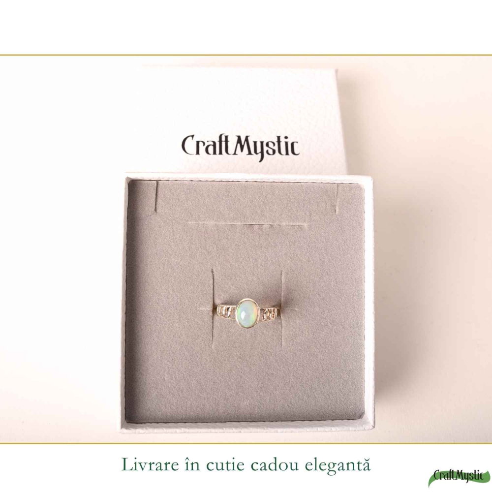 Inel Argint 925 cu Opal Etiopian Oval – Inspiratie si Feminitate Luminoasa [6]