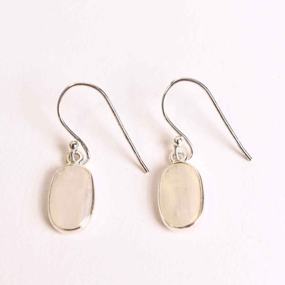 Cercei Argint 925 cu Piatra Lunii Ovala – Echilibru si Feminitate [1]