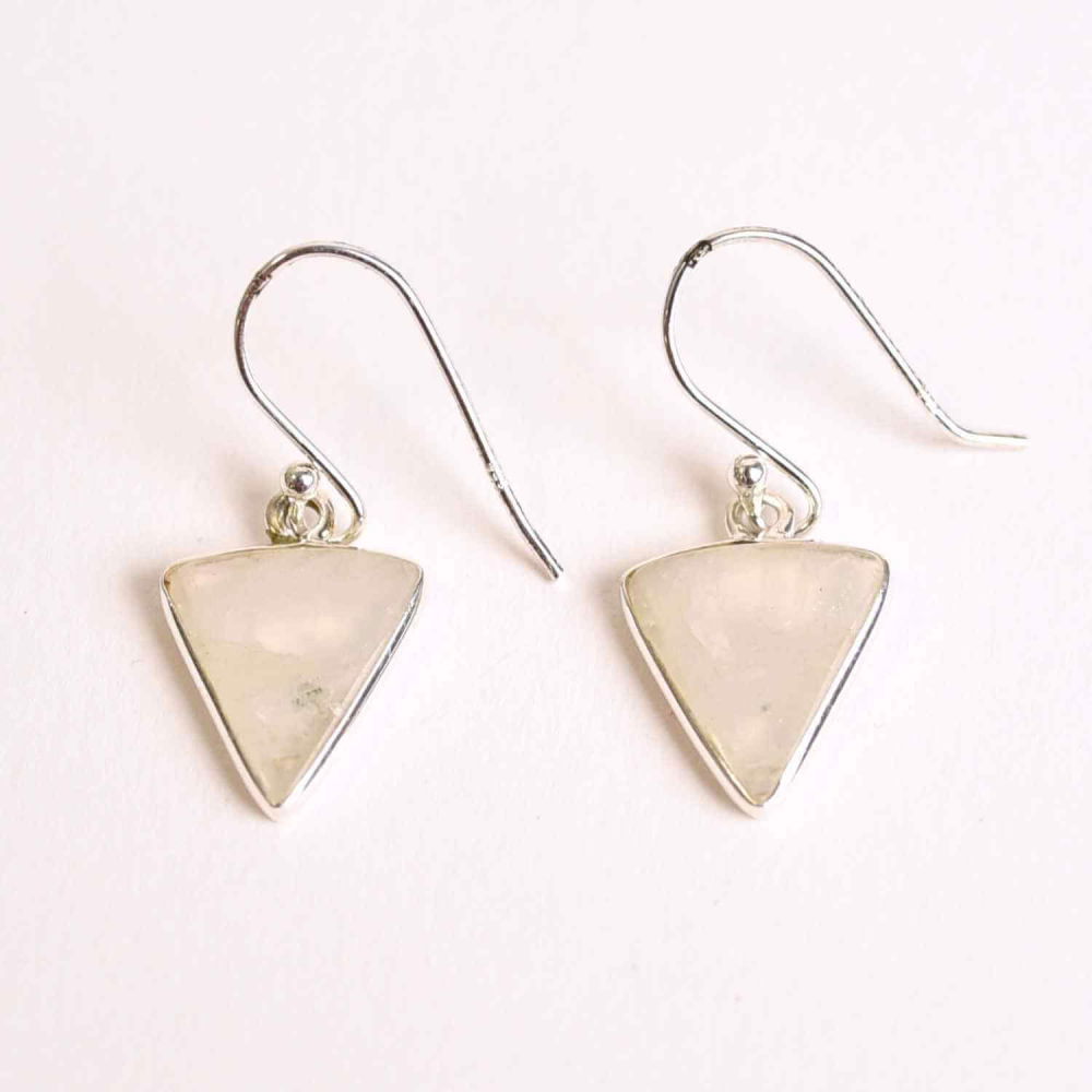 Cercei Argint 925 cu Piatra Lunii Triunghi – Protectie si Ascensiune [1]