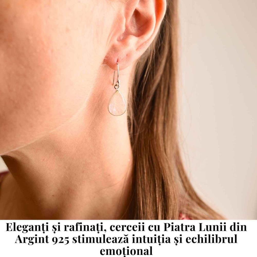 Cercei Argint 925 cu Piatra Lunii Lacrima – Purificare si Intuitie [2]