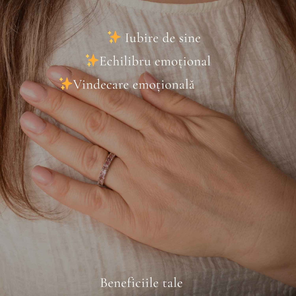 Inel Argint 925 cu Turmalină Roz – Iubire si Echilibru Emotional [3]