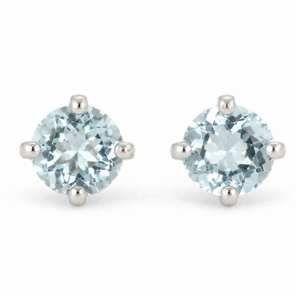 Cercei argint 925 rotunzi cu topaz albastru – calm si claritate zilnica [1]