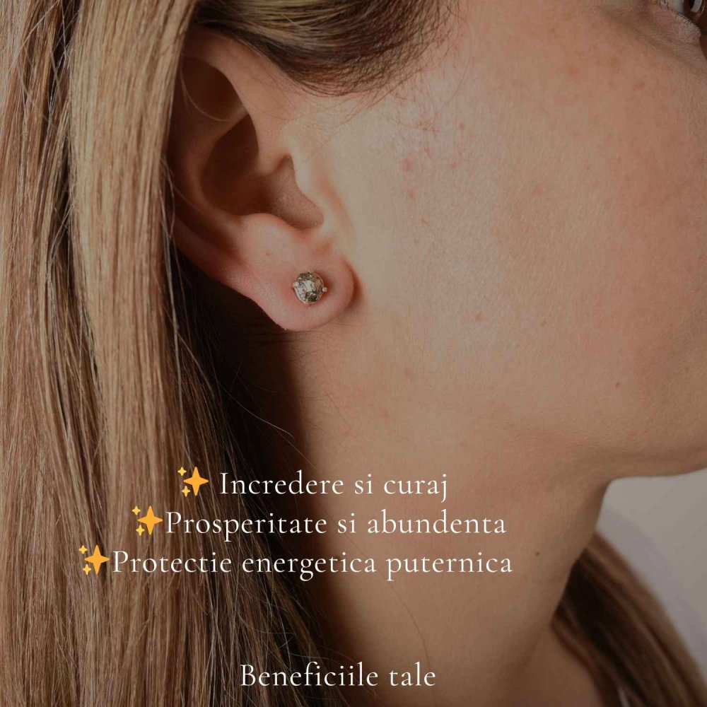 Cercei argint 925 cu Pirita bruta – protectie si incredere autentica [3]