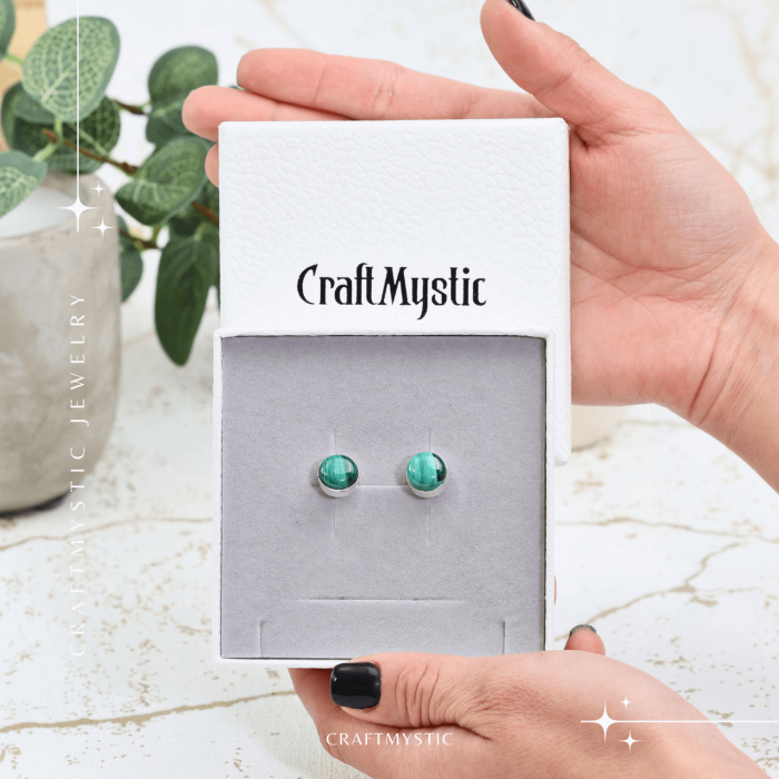 Cercei Argintii cu Citrin si Inchidere Clasica cu Surub [4]