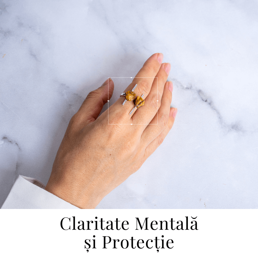 Focus si incredere in sine – Inel cu ochi de tigru brut [2]