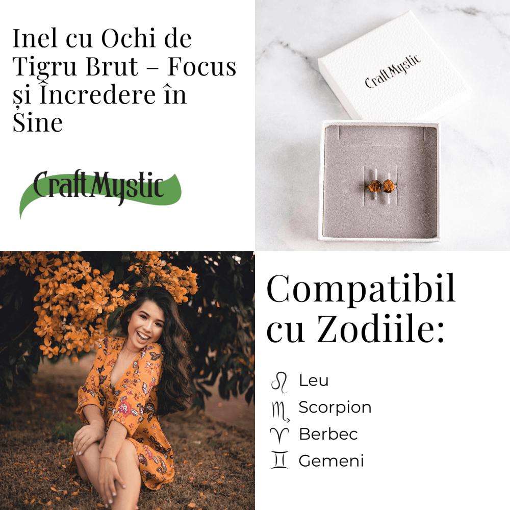 Focus si incredere in sine – Inel cu ochi de tigru brut [5]