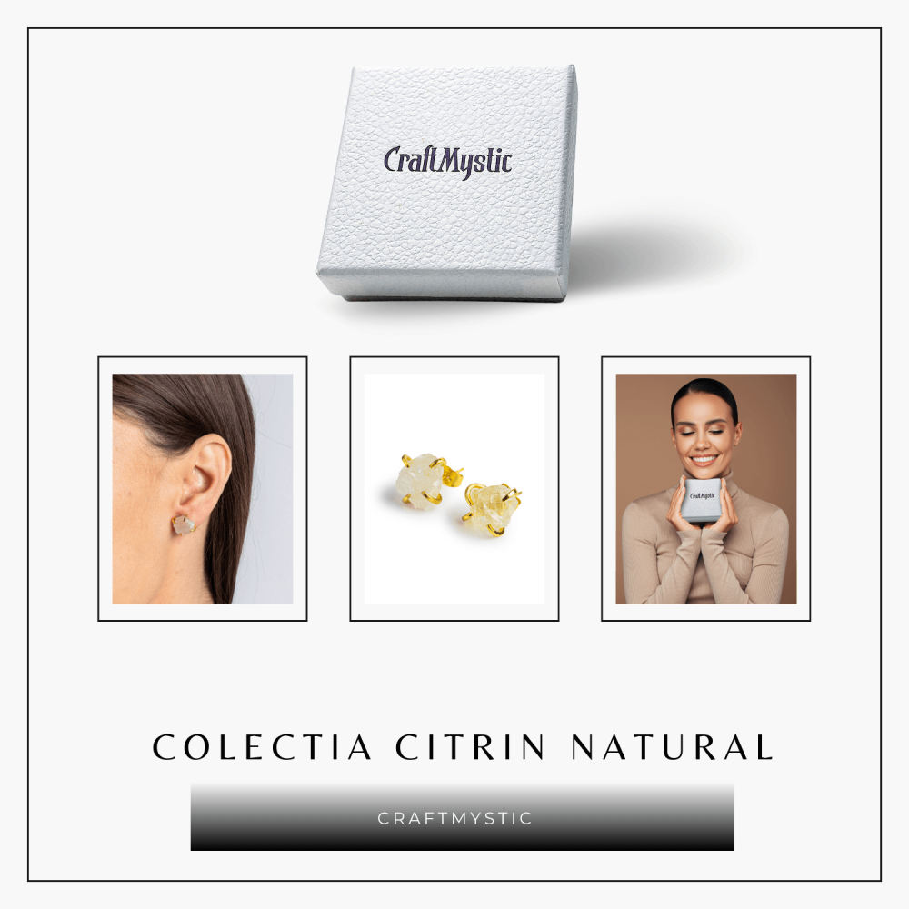 Cercei pentru Abundenta si Bucurie – Citrin Natural [8]