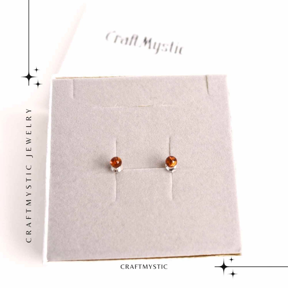 Cercei Argint 925 cu Chihlimbar Bobita - Eleganta si Energie Naturala [6]