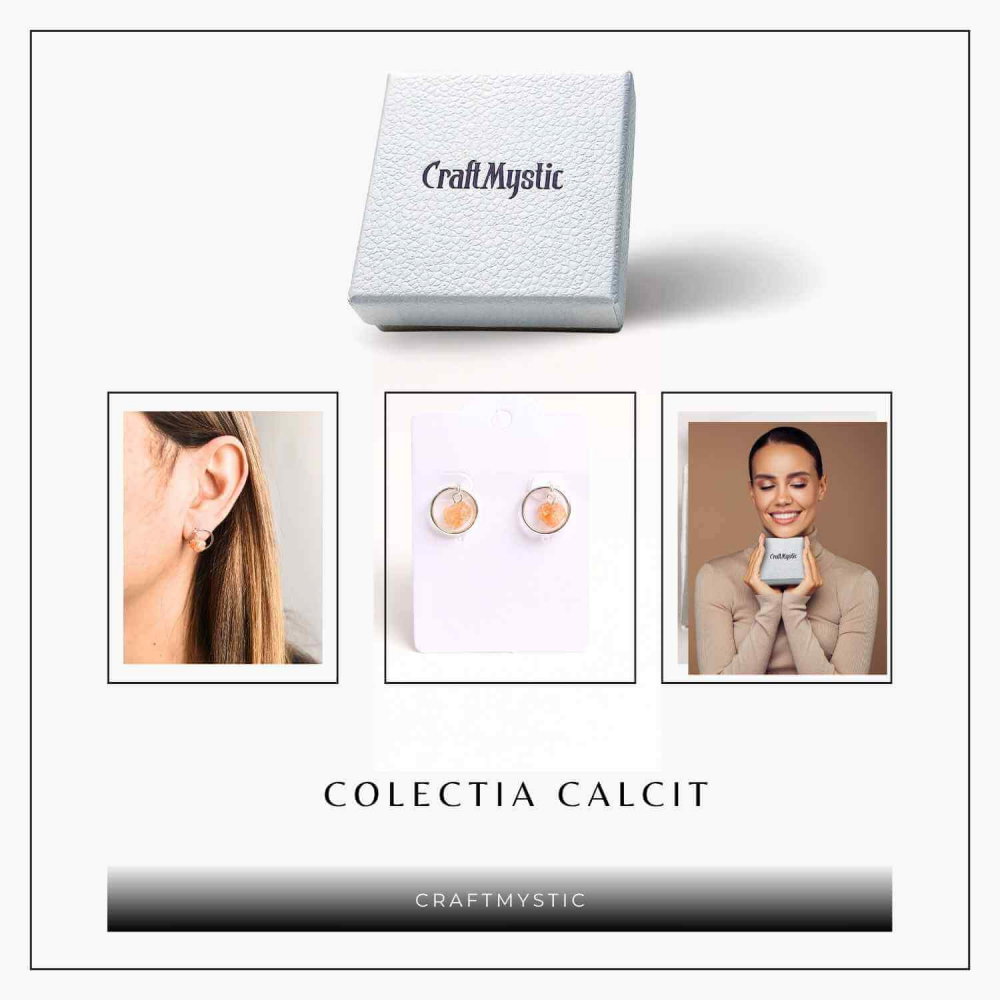 Cercei cu Calcit Brut – Energie Pozitiva si Echilibru [6]