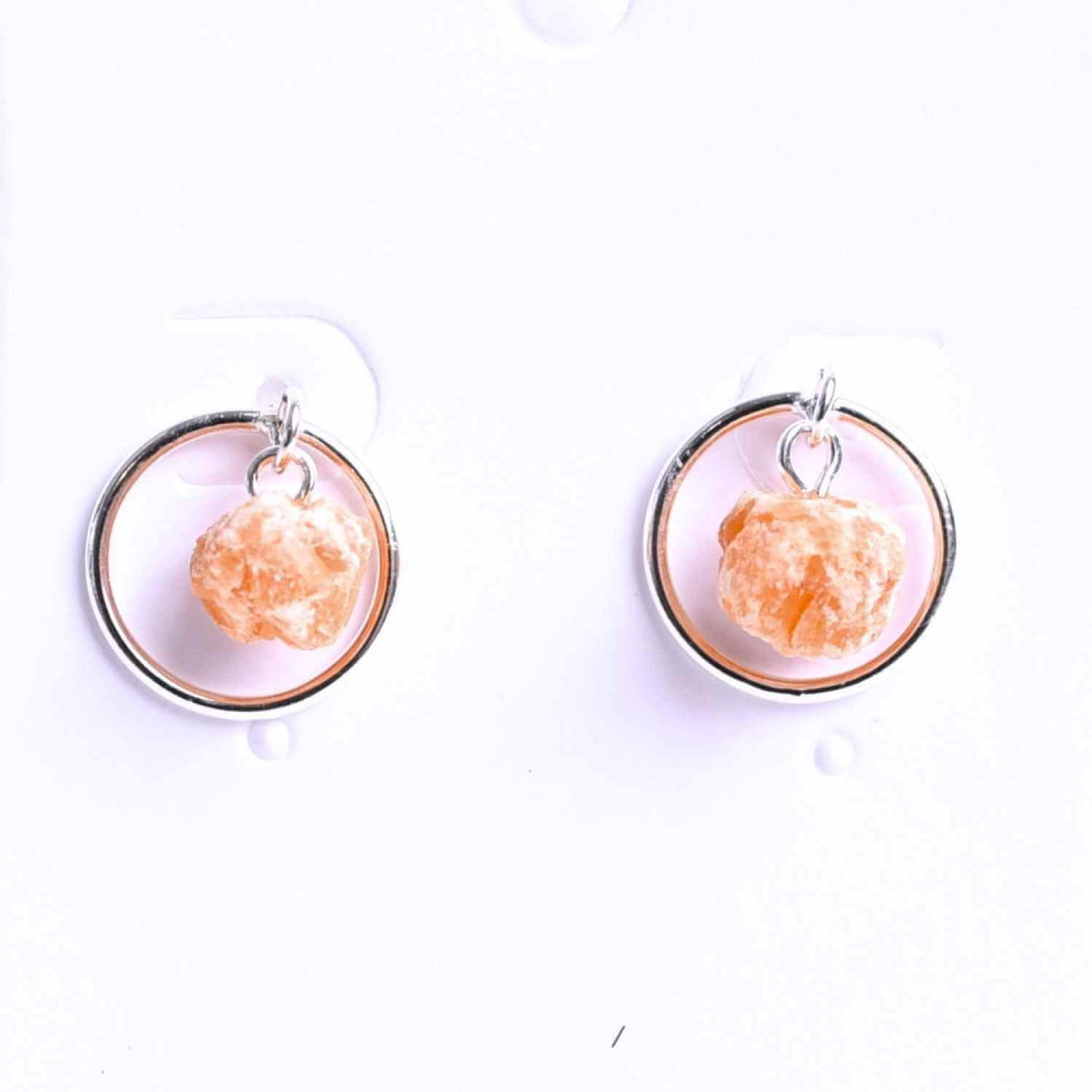 Cercei cu Calcit Brut – Energie Pozitiva si Echilibru [1]