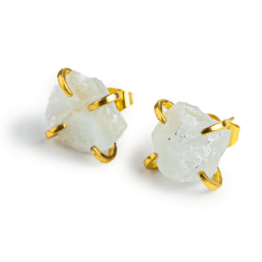 Talismanul Claritatii – Cercei cu Piatra Acvamarin Naturala [1]