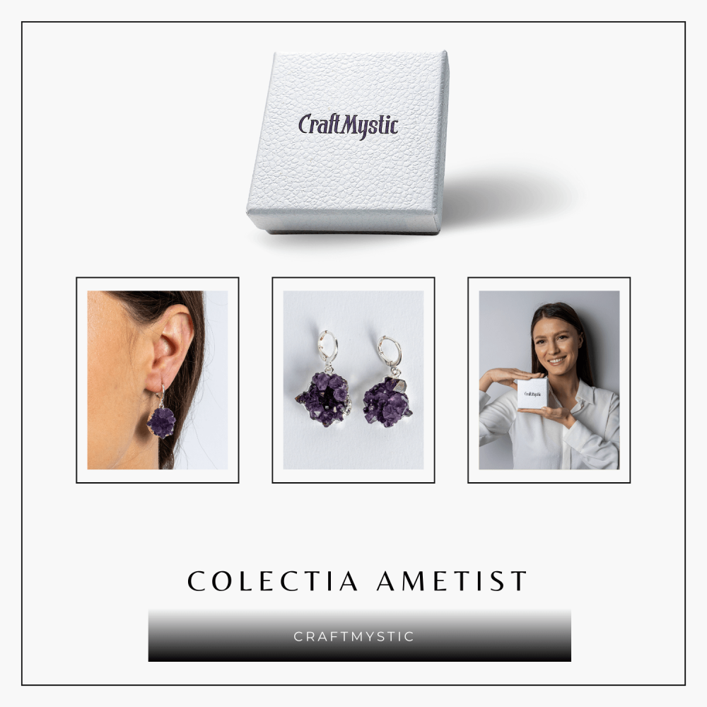 Cercei ametist pentru intuitie si liniste – Cristale naturale cu vibratie spirituala [7]