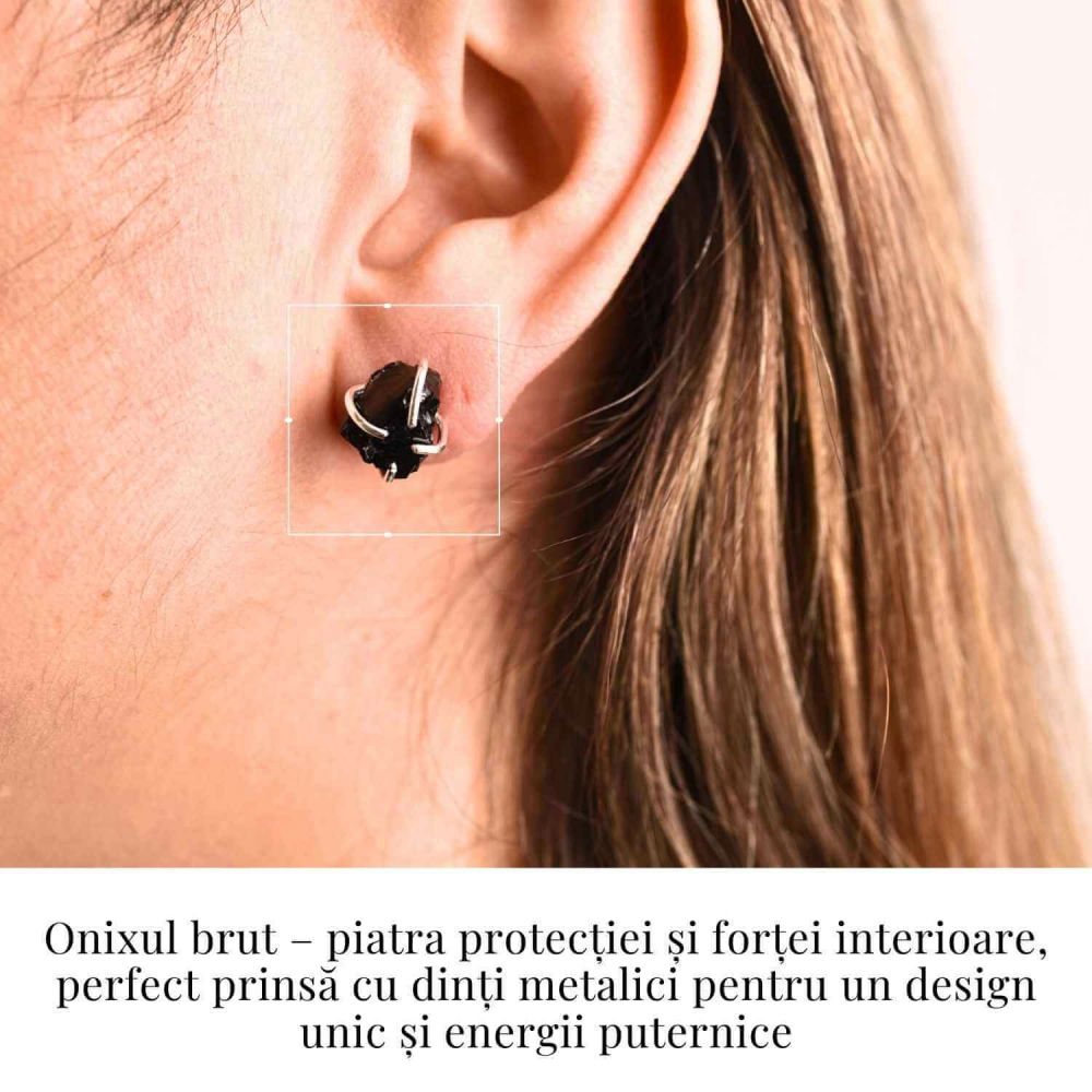 Cercei cu Onix Brut – Protectie si Claritate pentru Zilnic [2]