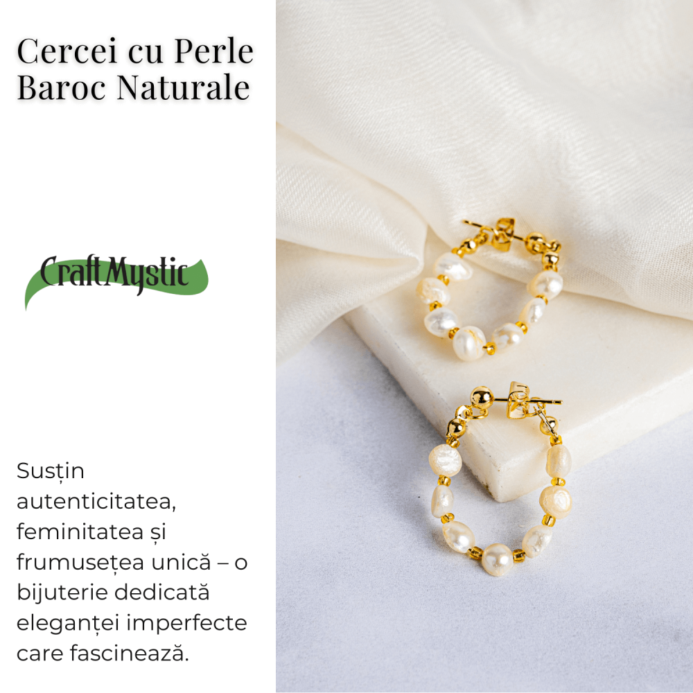 Imperfectiunea care fascineaza – Cercei cu perle baroc naturale [4]